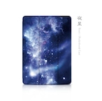 夜星 - 和風 手帳型iPadケース（ダブル加工）