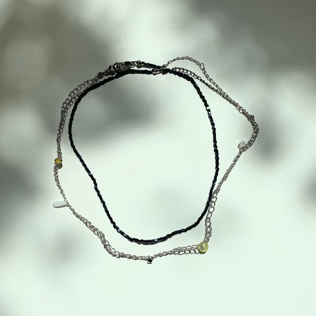 "深海" necklace & mask chain