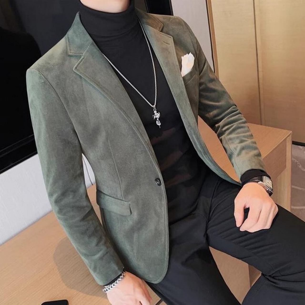 single suit slim jacket 00240