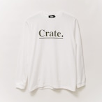 UNDER LINE LOGO L/S T-SHIRT WHITE