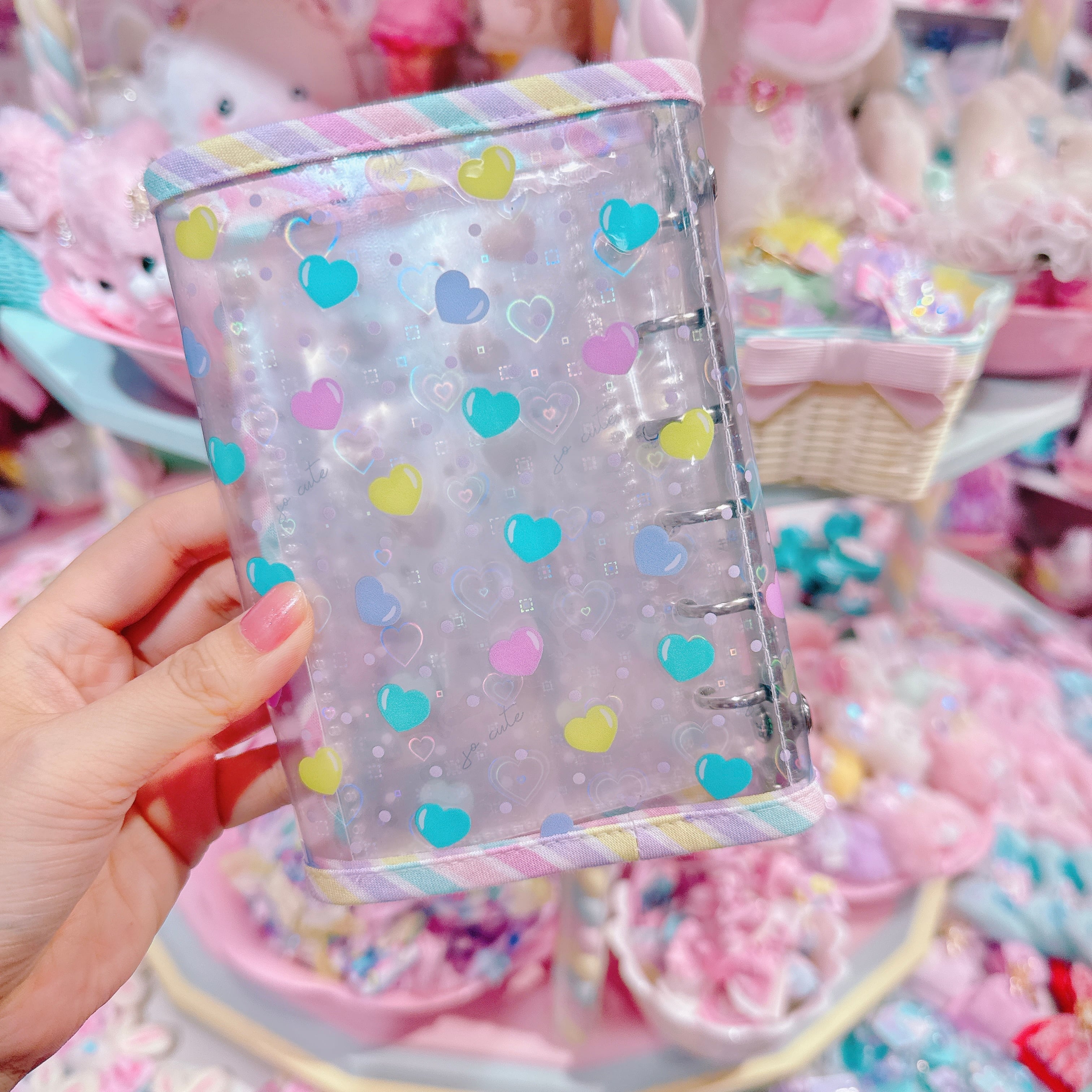 【N4】42-2ミニ6穴サイズA7シール帳(台紙10枚付)