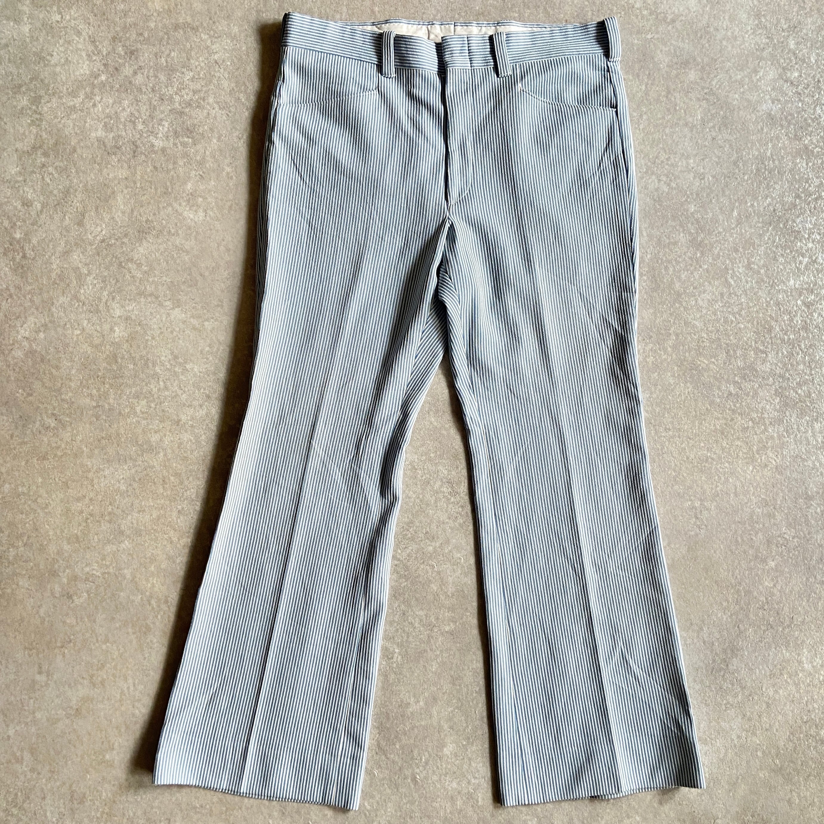 1970s Levi's Stripe Flare Pants W36 L30.5 Made in USA H439