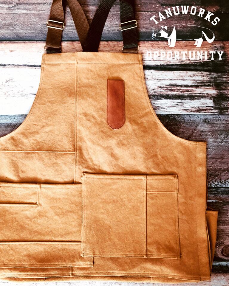 TP-17 エプロン ベスト 倉敷帆布生地使用 帆布エプロン - Chita Momen