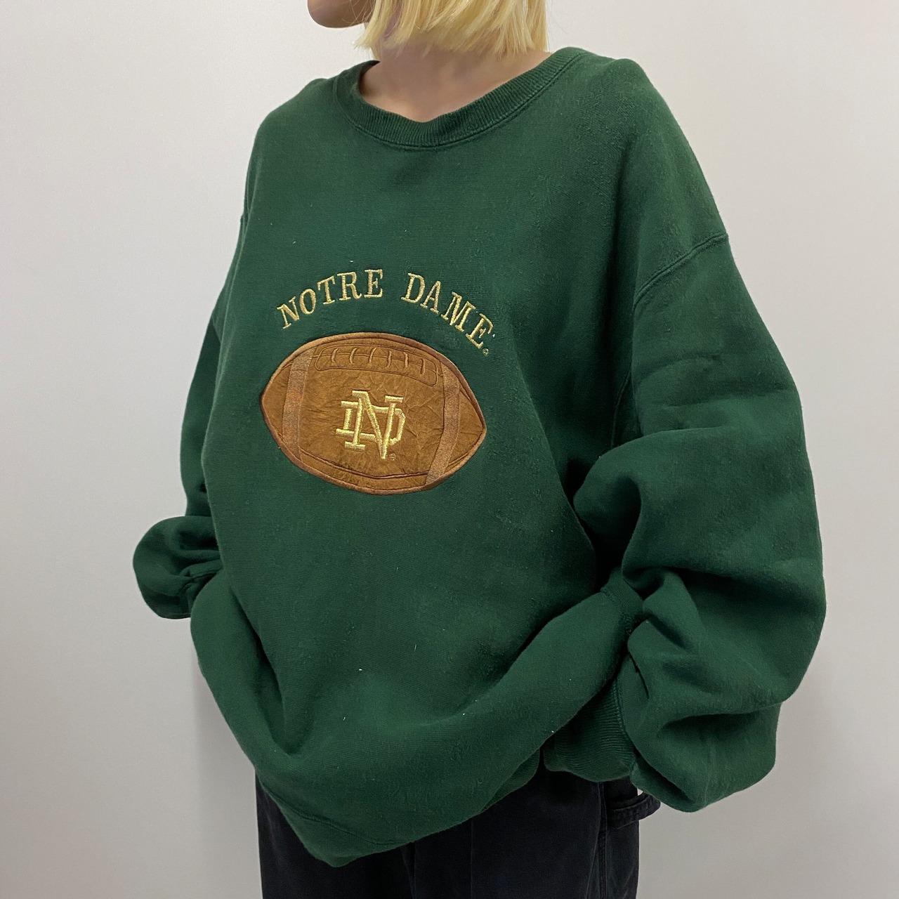 ビッグサイズ NOTRE DAME リバースウィーブタイプ カレッジ チームロゴ 