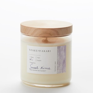 SOY WAX CANDLE / GLASS / sweet time