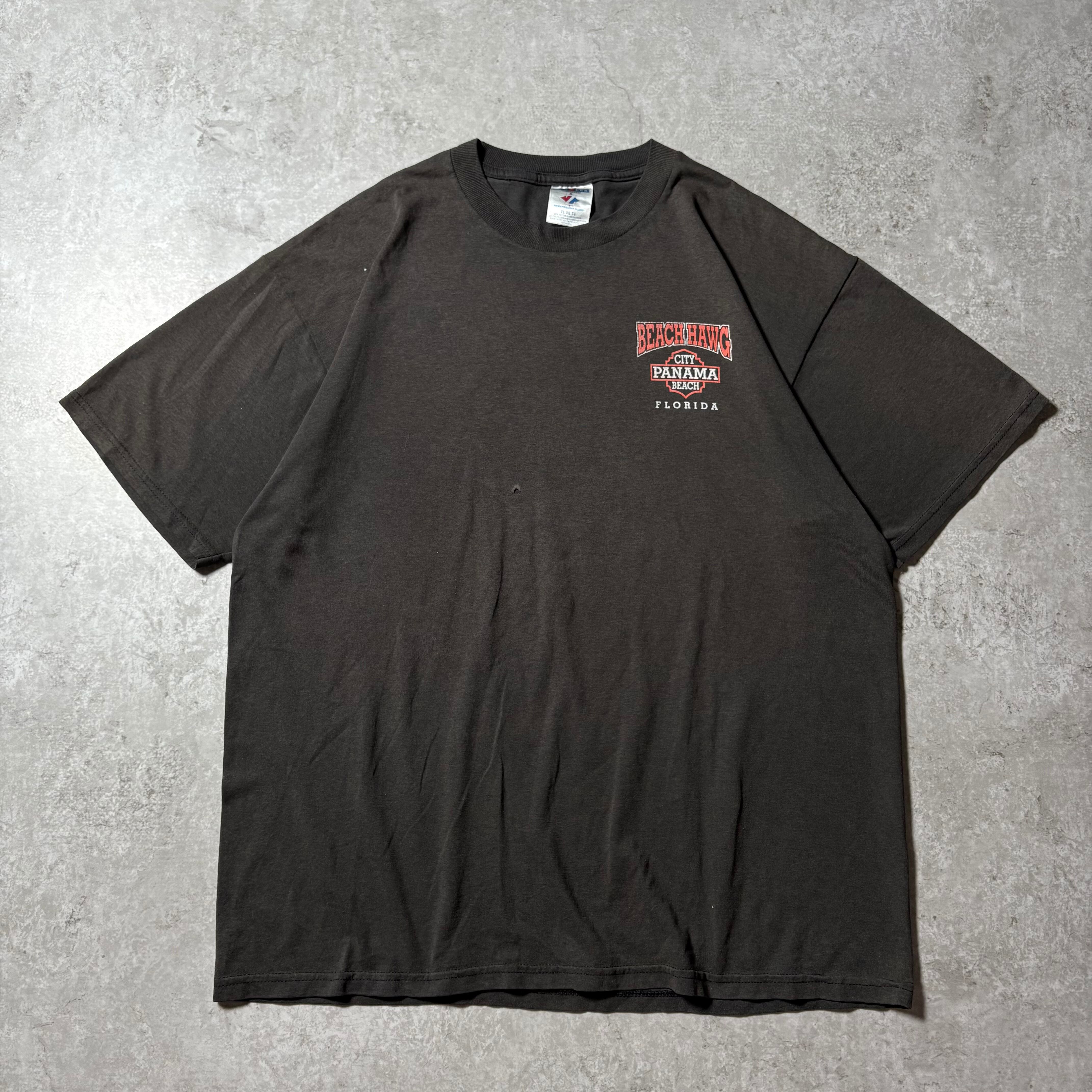 2000s "PANAMA BEACH" S/S T-shirt "Harley Parody"