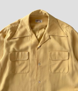 -California by Spire- Vintage 50s M rayon opencollar shirt