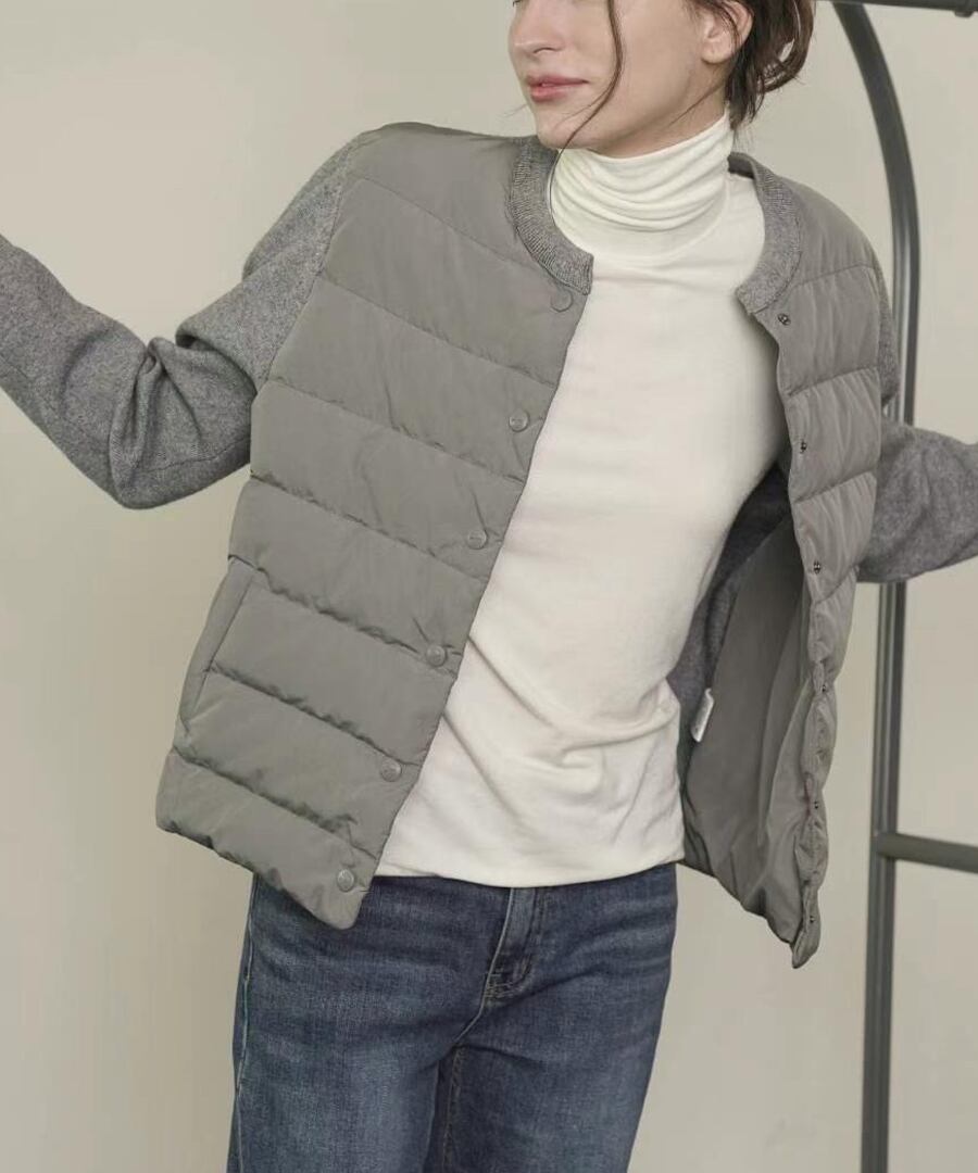 ニットダウンジャンパー【a-50187】