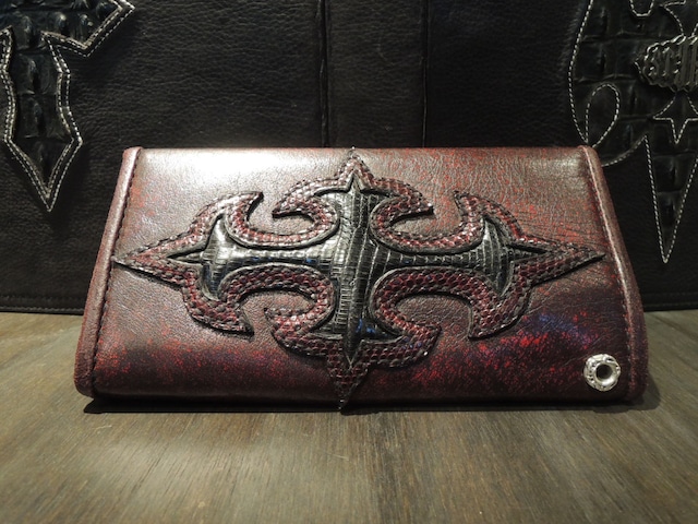 STEELO スティーロ Short WALLET No3 Crocodile Burgundy