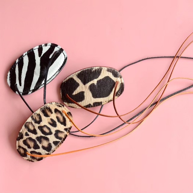 leather hair accessory 《Animal Pony hook》3types