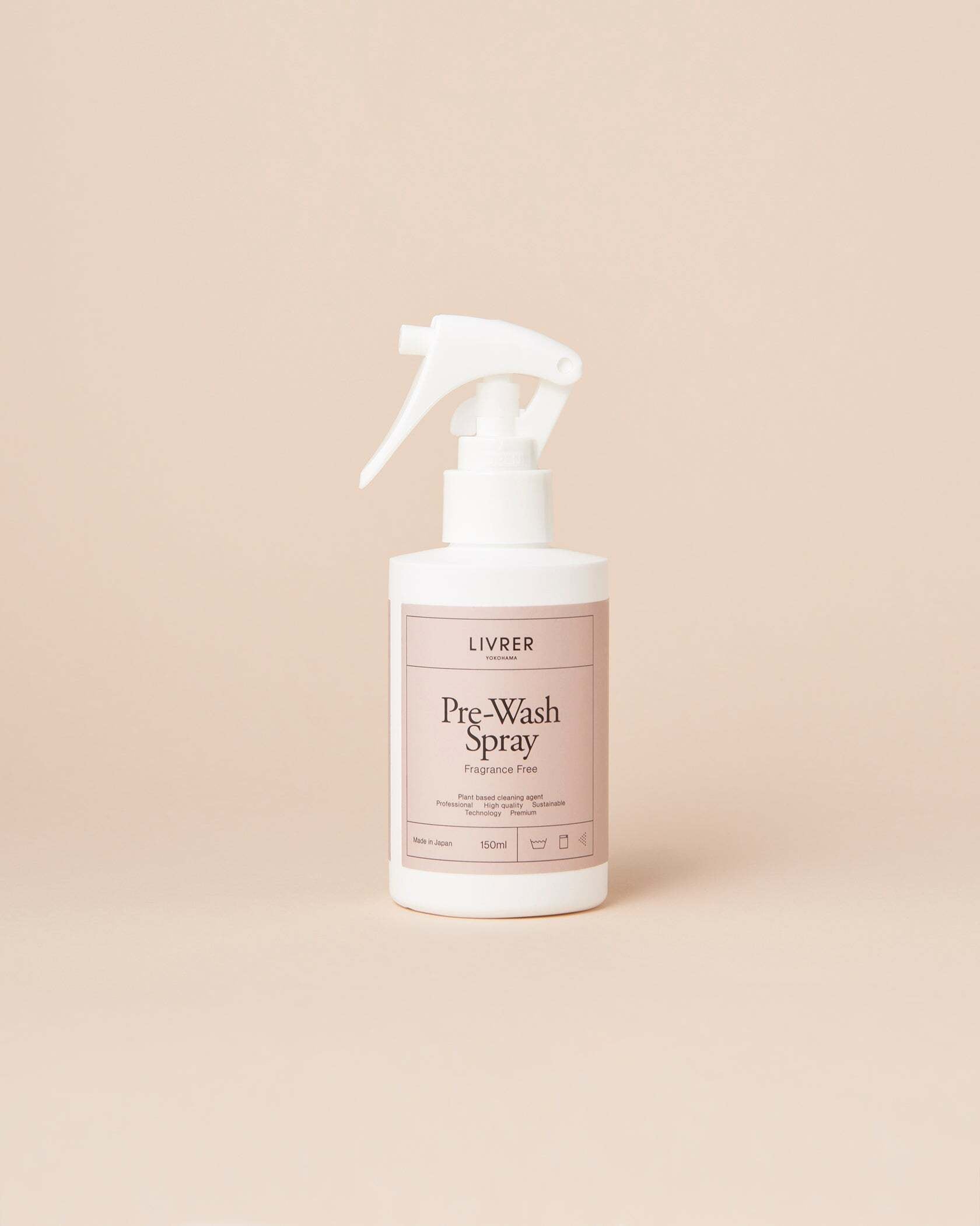 LIVRER プレウォッシュスプレー（150ml）／前処理・予洗い用スプレー