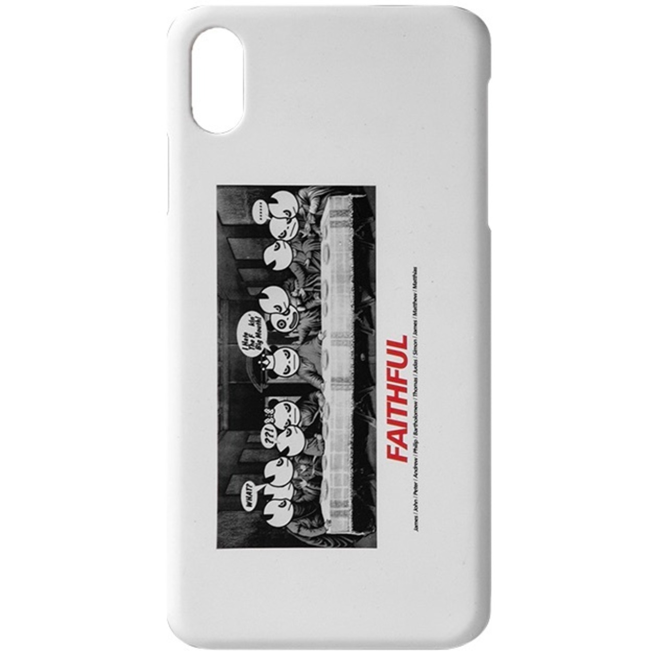 SALE【HIPANDA ハイパンダ】iPhone ケース LAST SUPPER PARODY iPhone XS/X CASE / WHITE