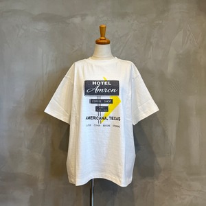 【予約】AMERICANA/HOTELプリントTシャツ