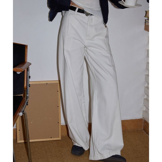 ハイウエストワイドパンツ 0159