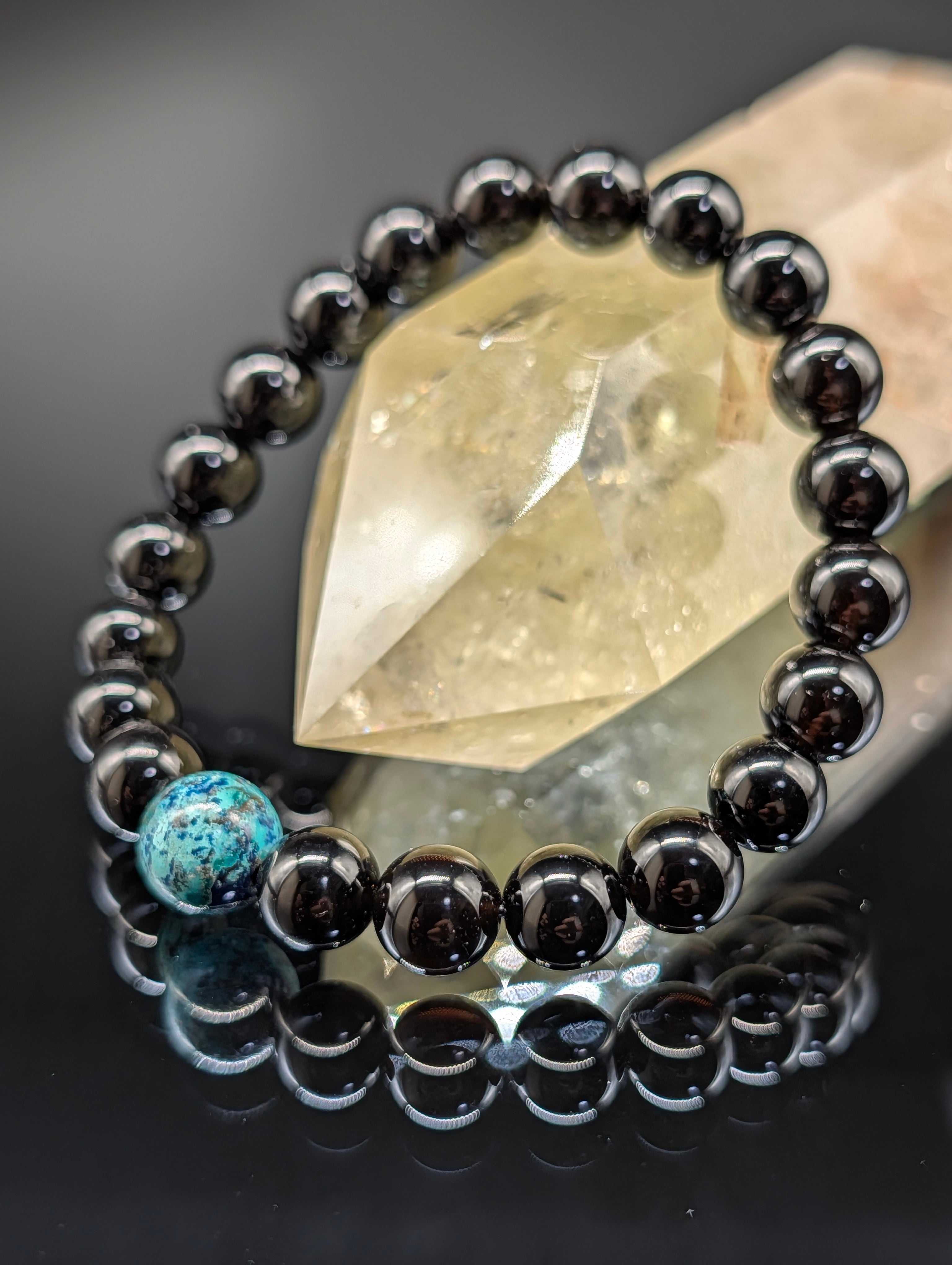 ohana smile⭐︎♡AAAAA+ゴールドタイチンルチルブレスレット