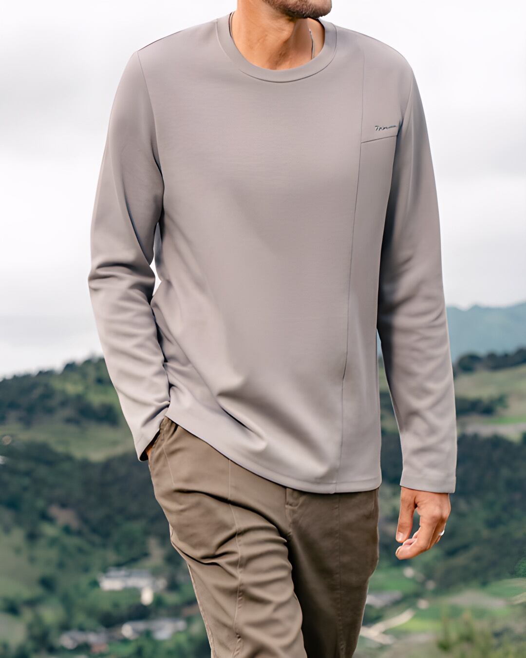 シンプル ロングスリーブTシャツ 5色 E0132