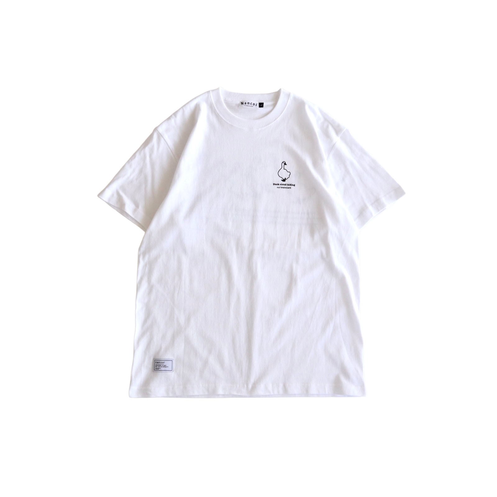 ダックTEE / ホワイト x ブラック | portsidelaboratory STORE