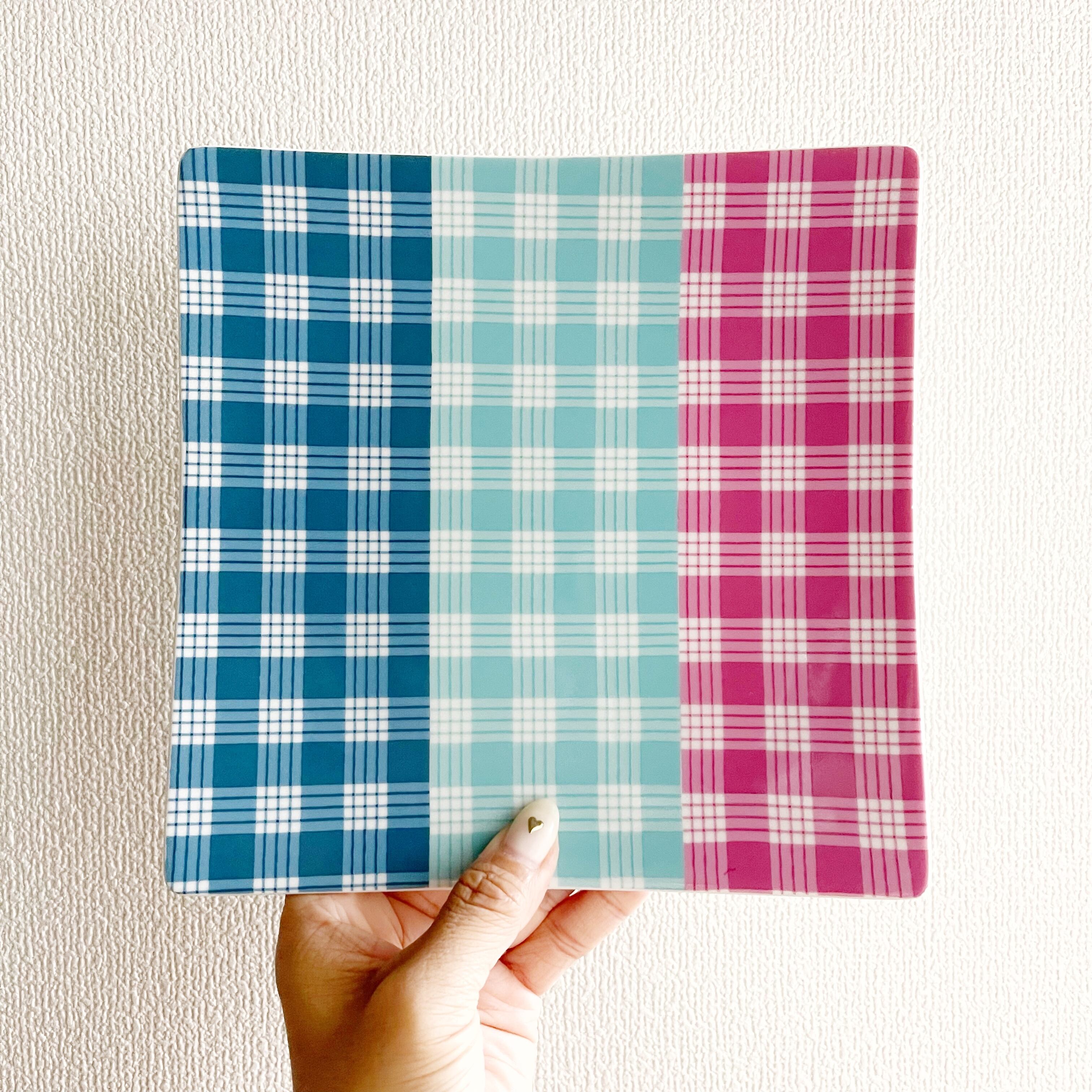 パラカチェック柄 白磁用転写紙｜A3サイズ｜即納｜ALOHAPORCE® | made