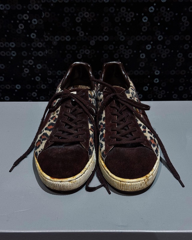 【ÆIEM】vintage PUMA Leopard Hair Calf Suede Low Sneakers