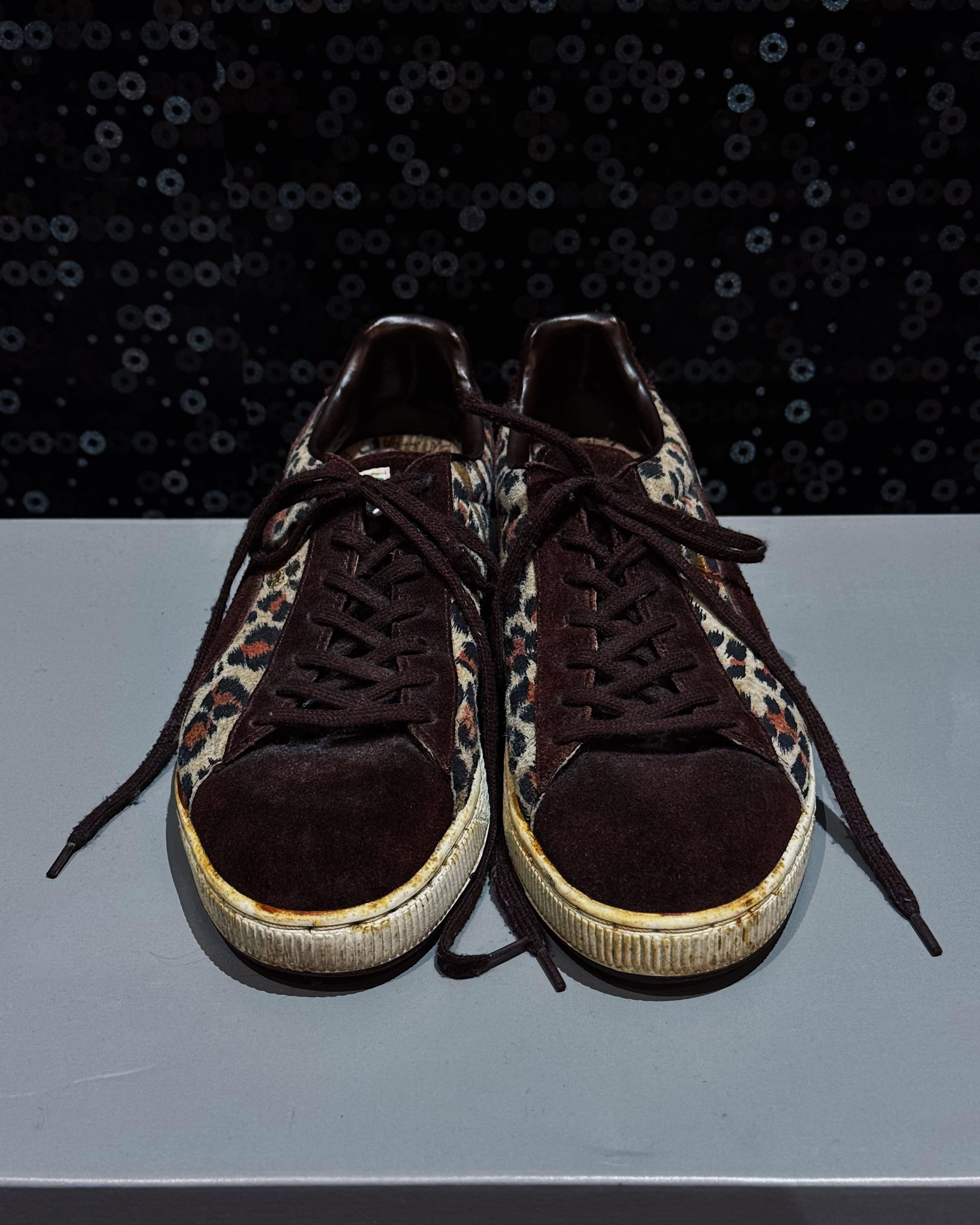 【ÆIEM】vintage PUMA Leopard Hair Calf Suede Low Sneakers