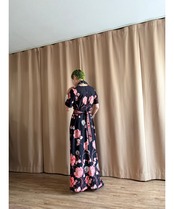 Made in Sweden pink floral dress-4843-8