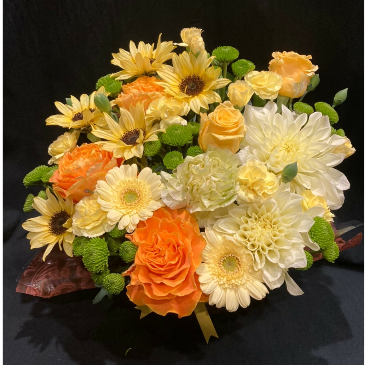 父の日用 黄アレンジメント