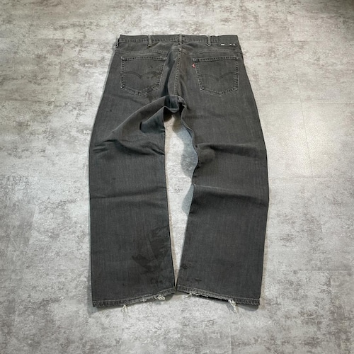 【W38 L32】levi's 先染ブラック リーバイス 569 詳細写真2