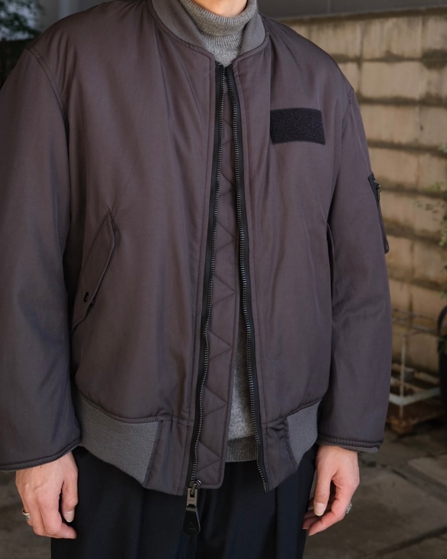 CIOTA” MA-1 Flight Jacket (Jet-Dyed Model) BLACK” | Lapel online store