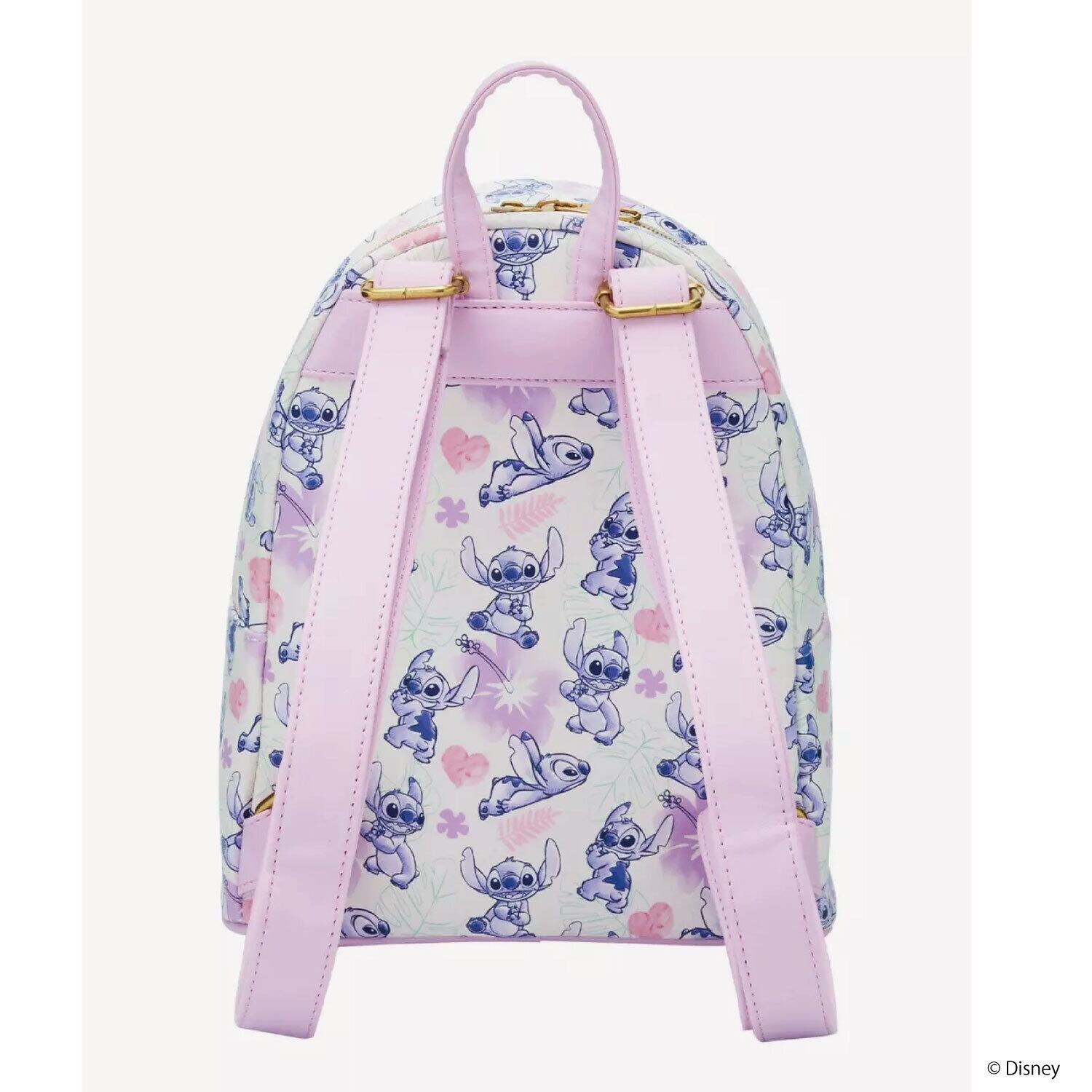 HT DISNEY STITCH PURPLE FLORAL AOP COLLECTION MINIBK_WDBK3978