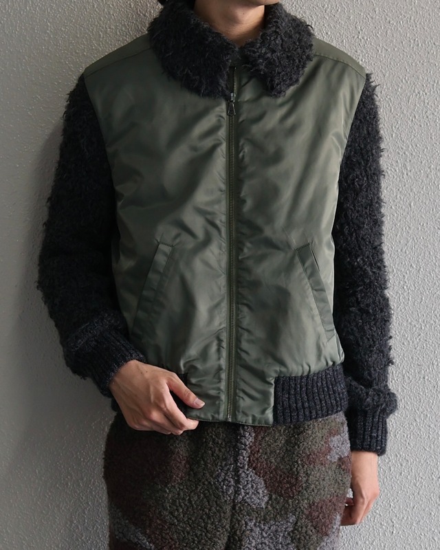 Oscar Ouyang AW25/Green bomber jacket