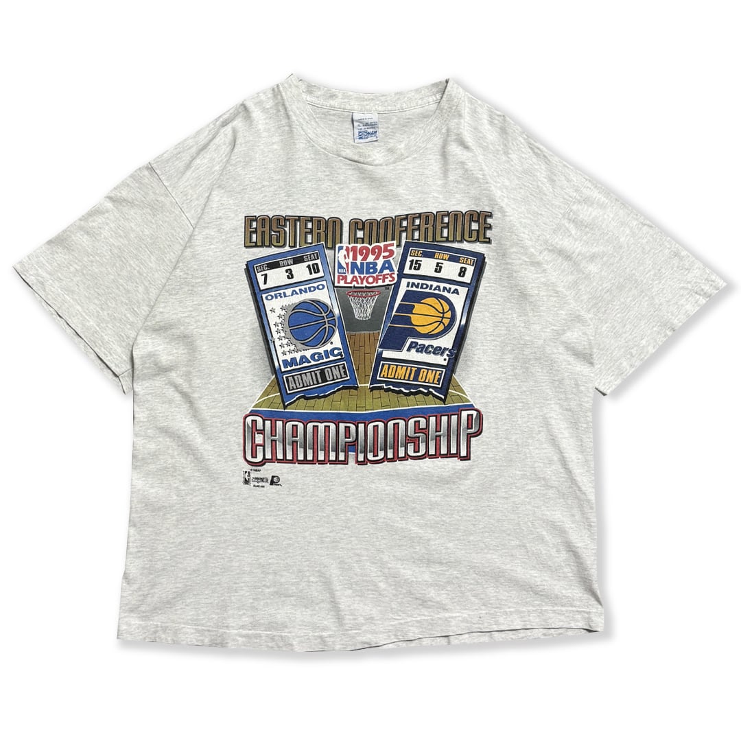 Orlando Magic / Indiana Pacers -1995 NBA Playoffs Eastern Conference Championship- Printed T-Shirt. SALEM SPORTSWEAR