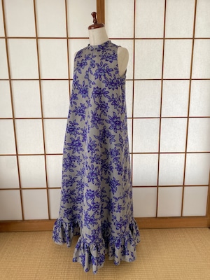 Kimono Dress 銘仙着物リメイクドレス