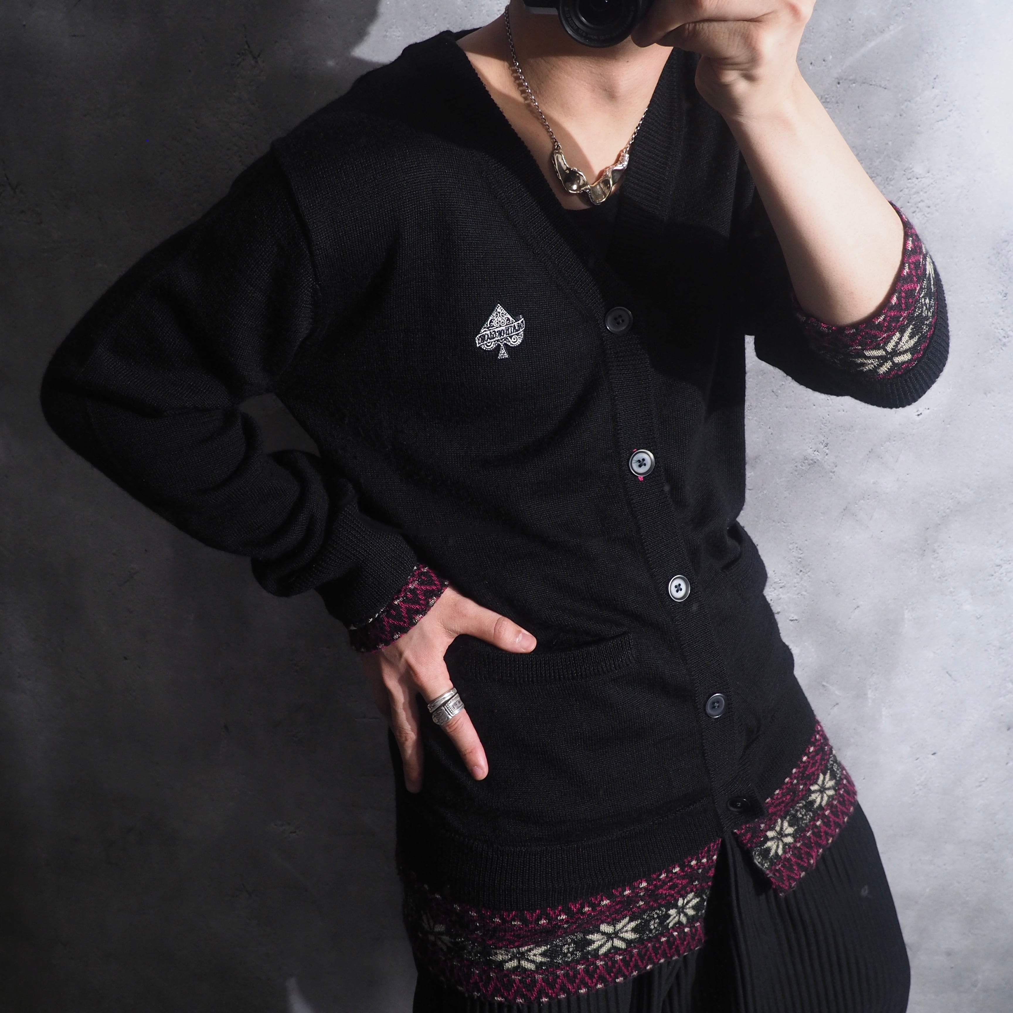 " PPFM - Death or Glory " Nordic pattern Custom knit cardigan