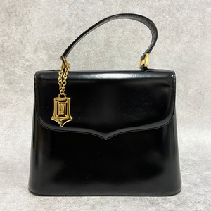 ※Reserved items※ YVES SAINT LAURENT イヴサンローラン ハンドバッグ レザー ブラック 4931-202112