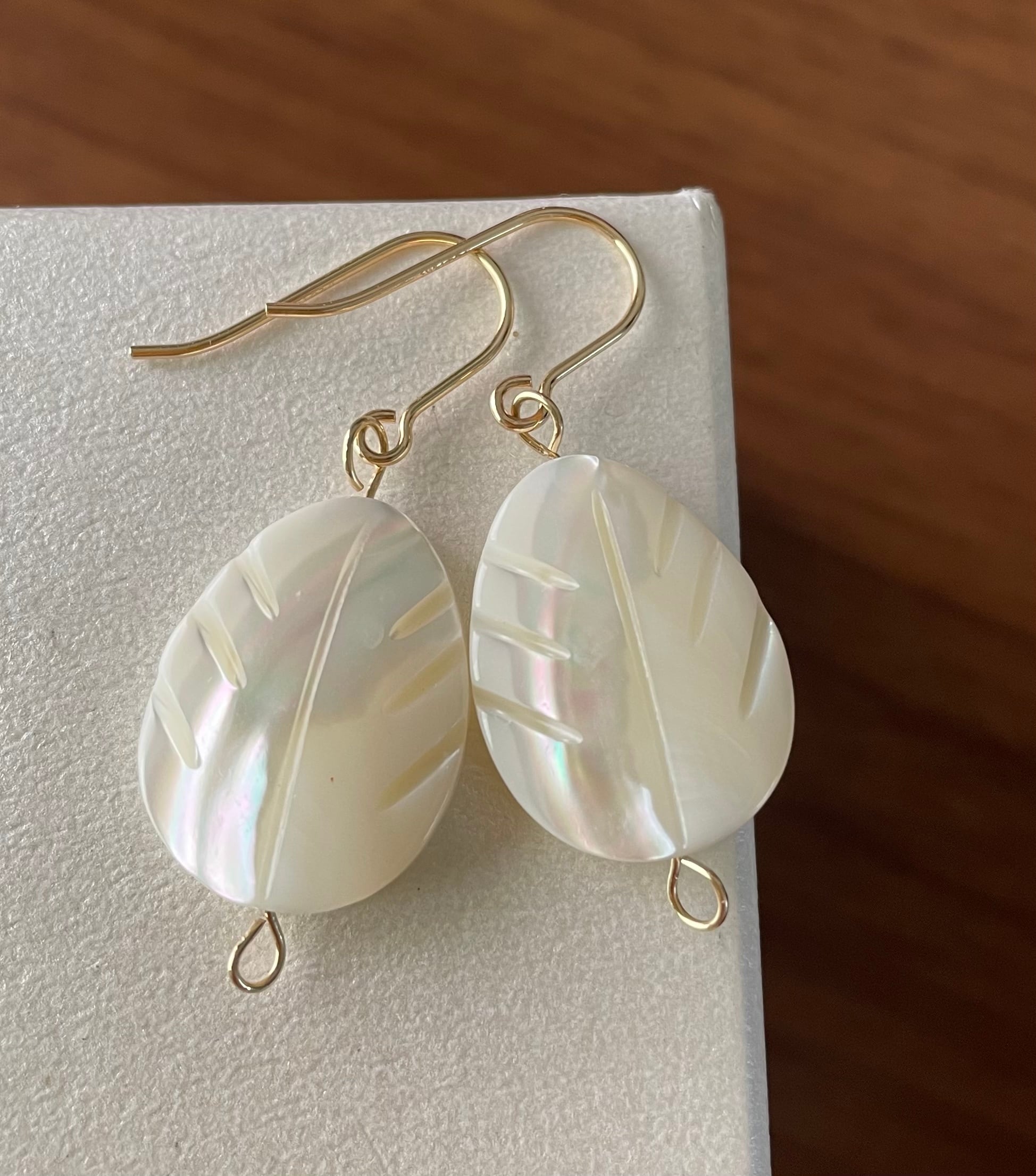 天然石ピアス アマゾナイト14kピンクゴールドフィルド ①-5 樹脂ピアス