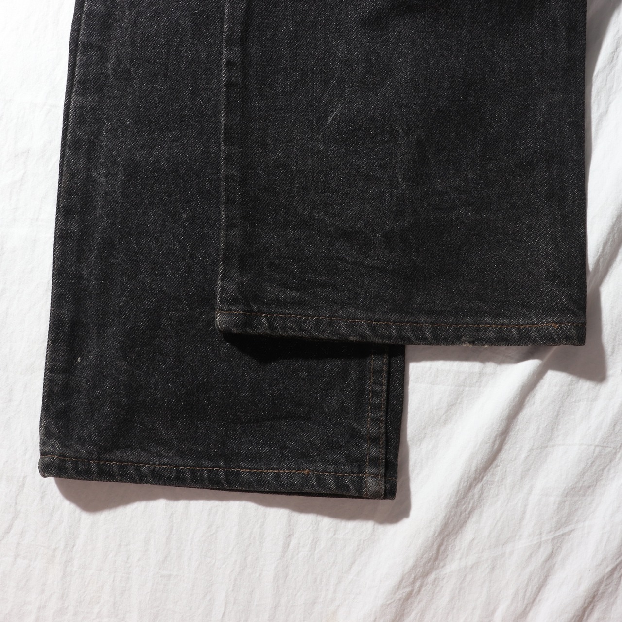 極美品 30×30 Levi’s 517 先染め USA 90年 ブラックデニムパンツ Levi’s ブーツカット フレア