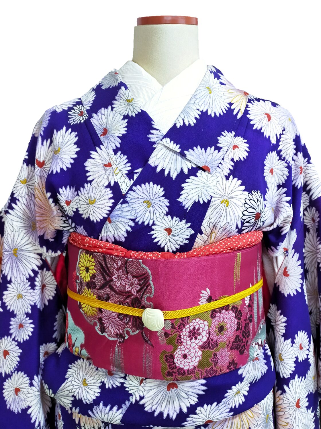 アンティーク着物セット】菊柄着物+名古屋帯 | PAY ID