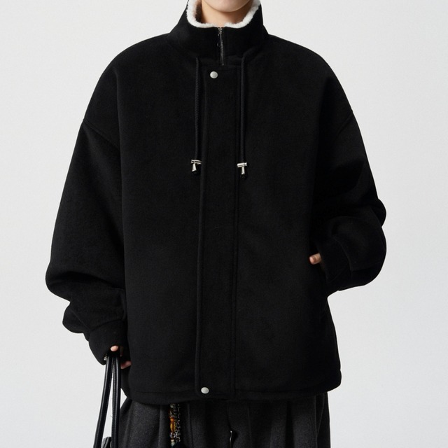 スタンドカラー裏ボアジャケット H2693
