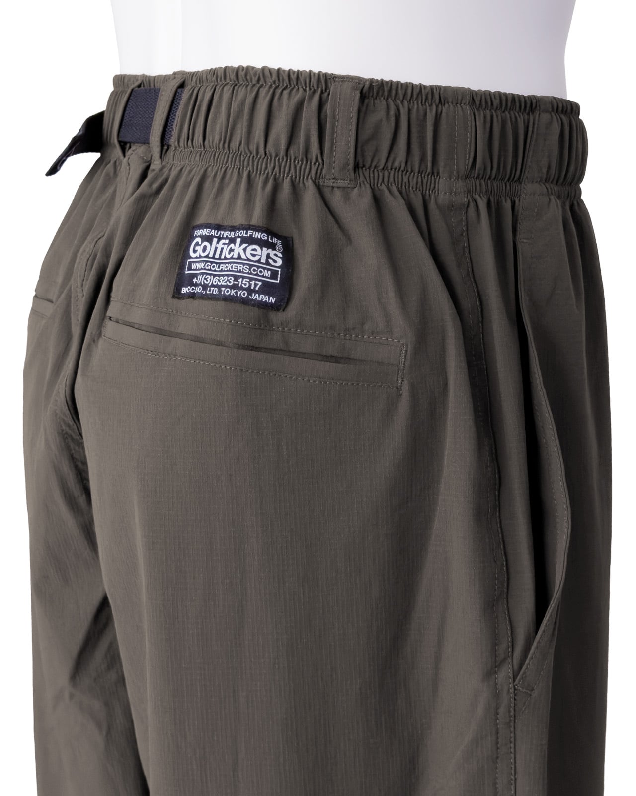 HOLE 602] Stretch Nylon Pants -Olive- | Golfickers