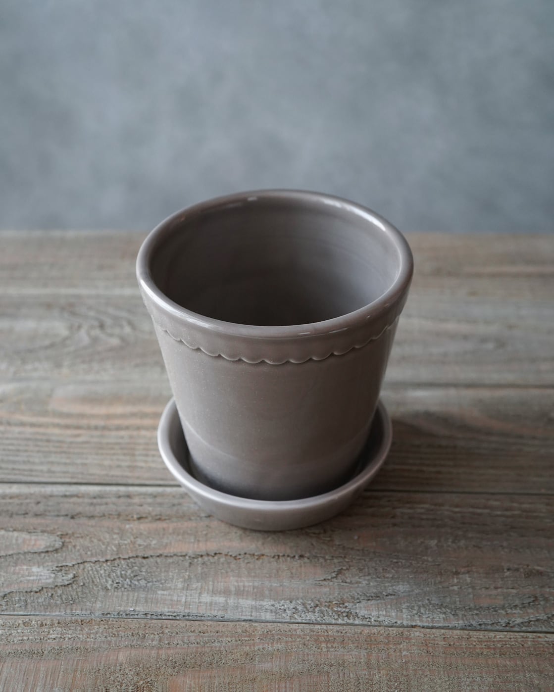 Bergs Potter】ヘレナ Ø14 cm グレー 植木鉢 【バーグスポッター