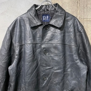 old GAP leather jacket SIZE:L N