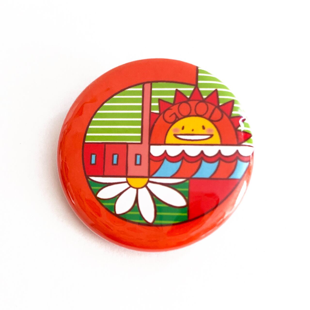 缶バッジセット】 ・Love ・Thank You ・Happy ・Good ・Lucky