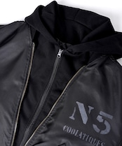 【直営限定ITEM】バックペイントフーディードッキングMA-1 (BLACK) CQ-47059H