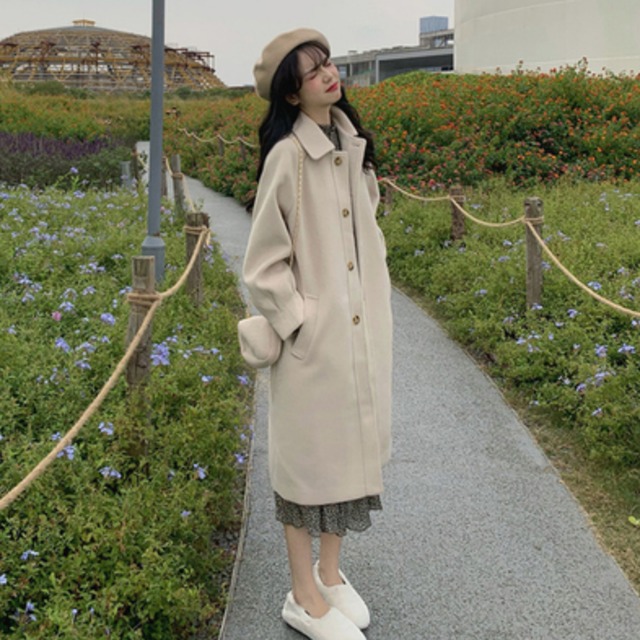 アウター デート コート 上着 袖あり 長袖 かわいい 大人可愛い きれいめ シンプル カジュアル 大人 上品 おしゃれ お洒落 主役級 存在感 無地 冬 10代 20代 レディース 女性用 OL 学生 デート お出かけ 公園デビュー 女子会 お泊まり 休日 旅行 着回し 普段使い ファッション コーデ 楽ちん トレンド 流行 インスタ映え S M L XL ビッグサイズ ゆったり ゆる 黒 ブラック アプリコット