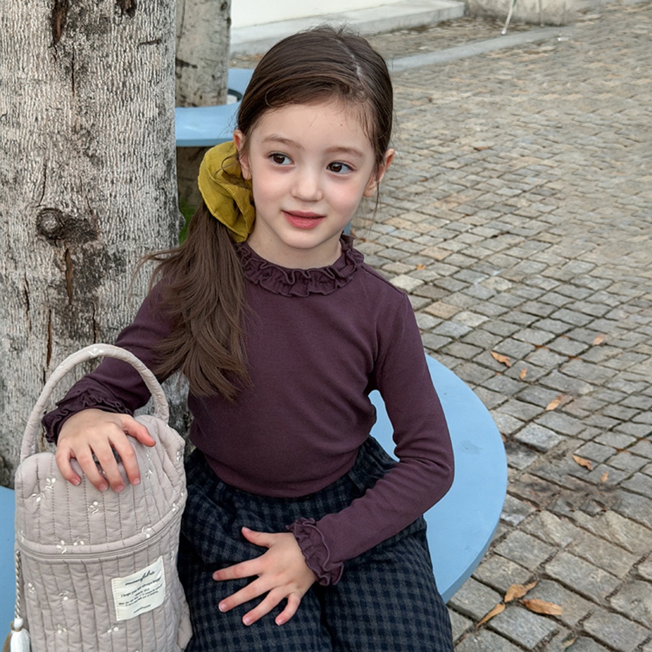 冬多重フリル心地よいＴシャツ