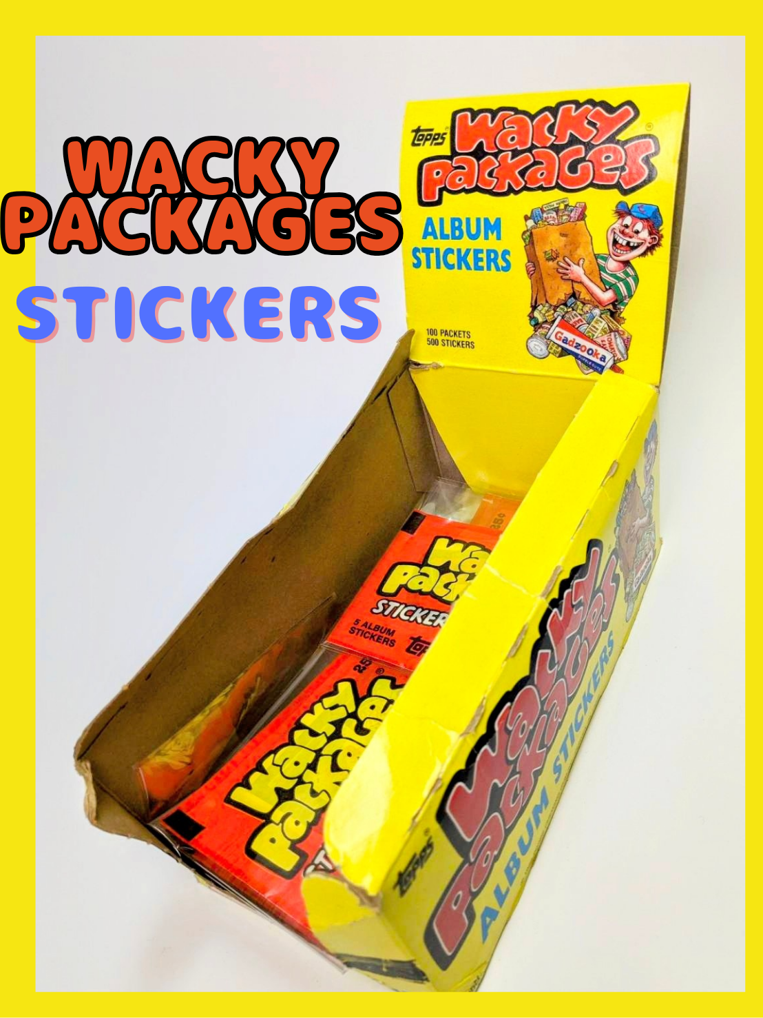 1986年製【送料無料！Topps ワッキーパッケージ（Wacky Packages）VINTAGE ステッカー単品 （1個=5Sticker）〚アメリカン雑貨 アメトイ〛