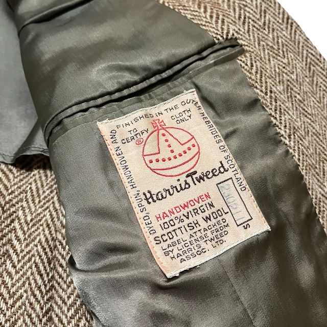 Harris Tweed】ハリスツイード ツイードジャケット ヘリンボーン MADE