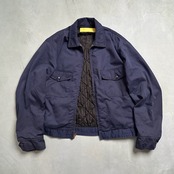 60s　scovillジップ　ワークジャケット　ネイビー 古着
