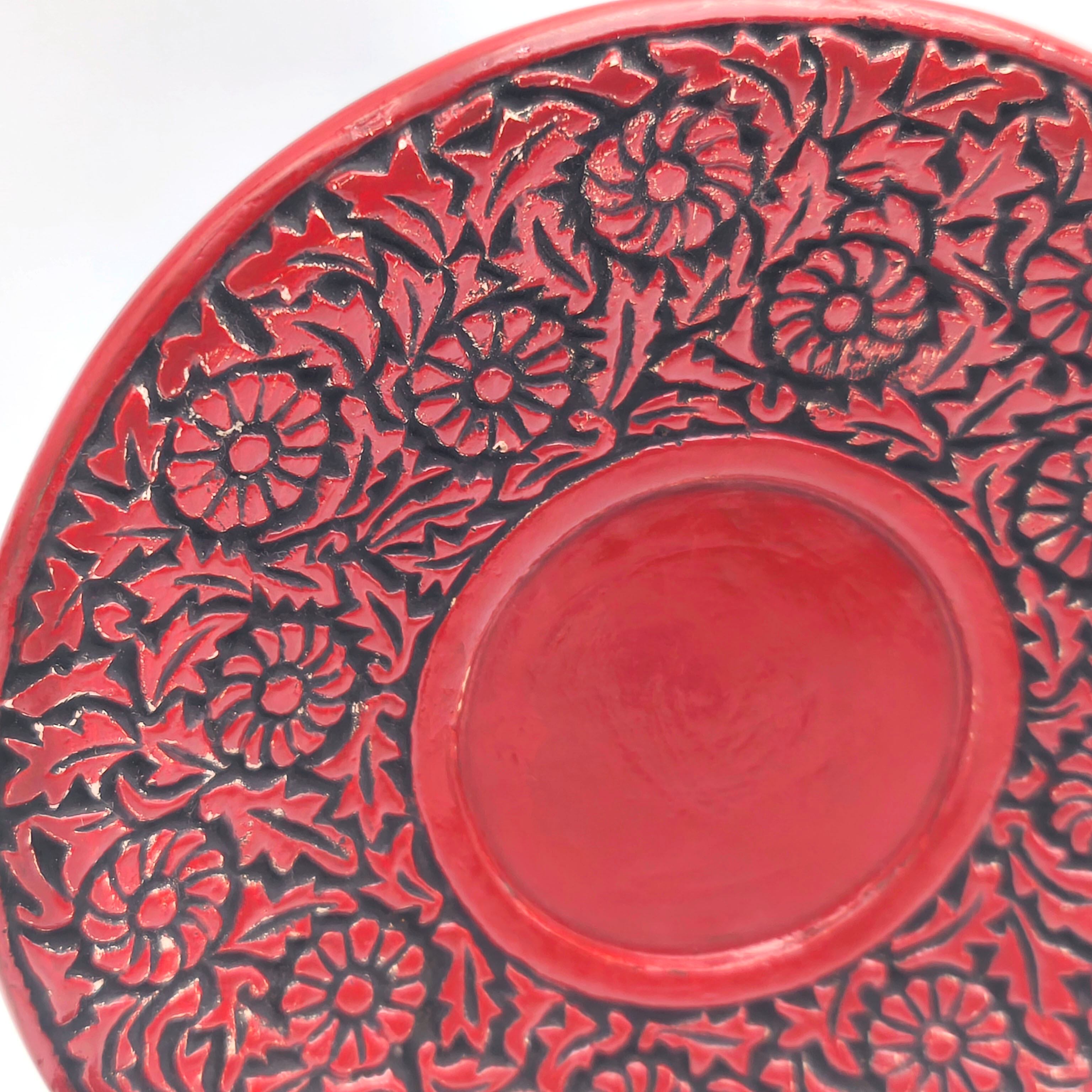 仙台堆朱・茶托・5客揃・漆器・伝統工芸・No.251105-14・梱包サイズ60