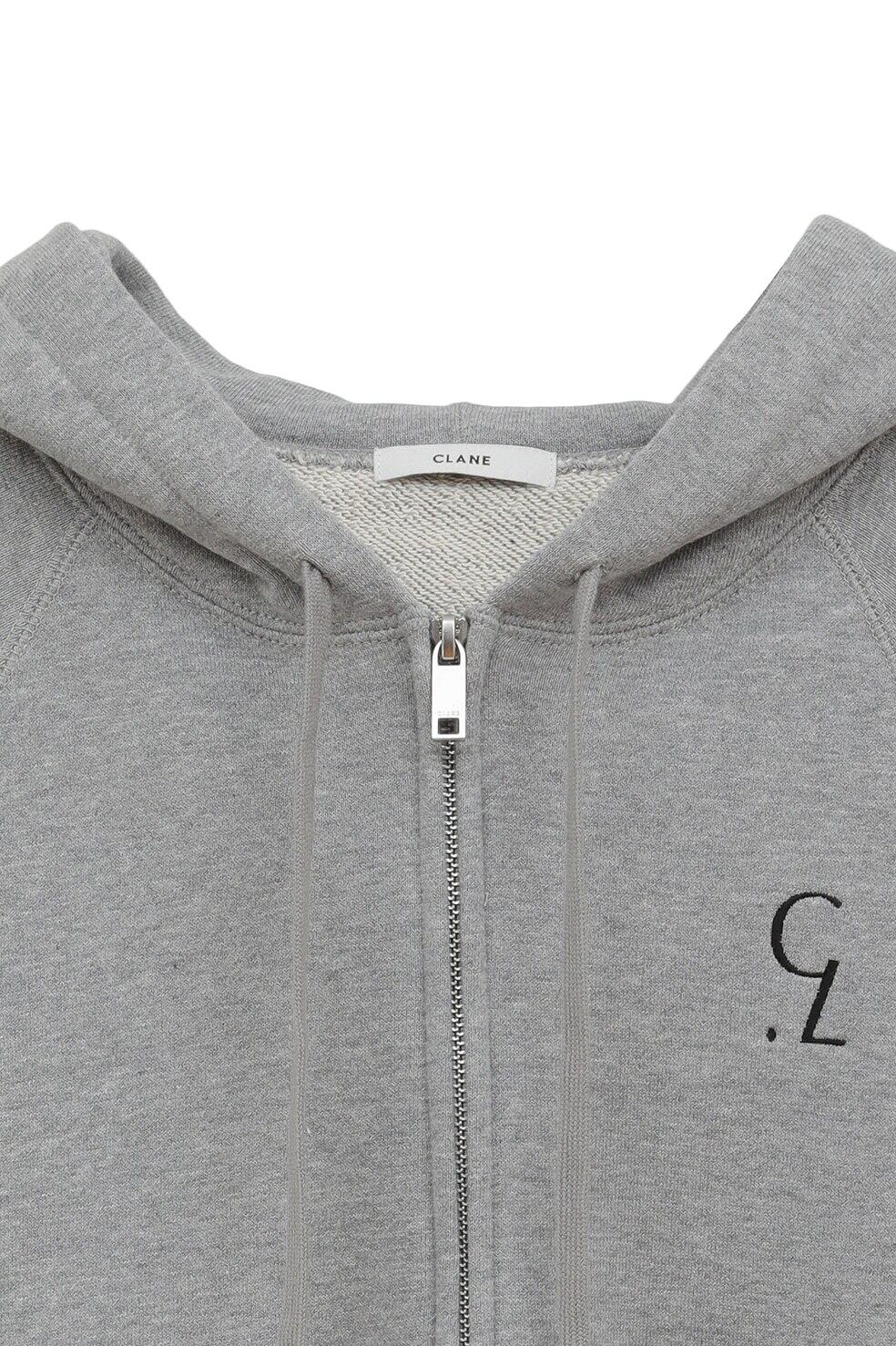 CLANE(クラネ) LOGO COMPACT ZIP UP HOODIE | サウスオレンジ｜メンズ